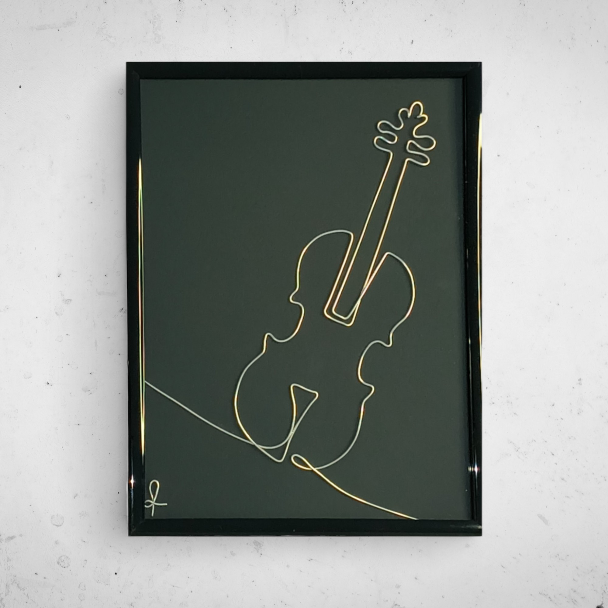 Tablou din sarma Violoncel