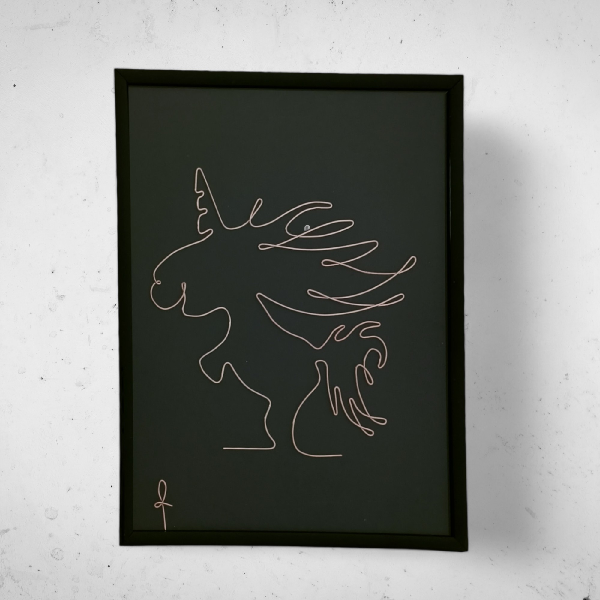 Tablou din sarma Unicorn jucaus