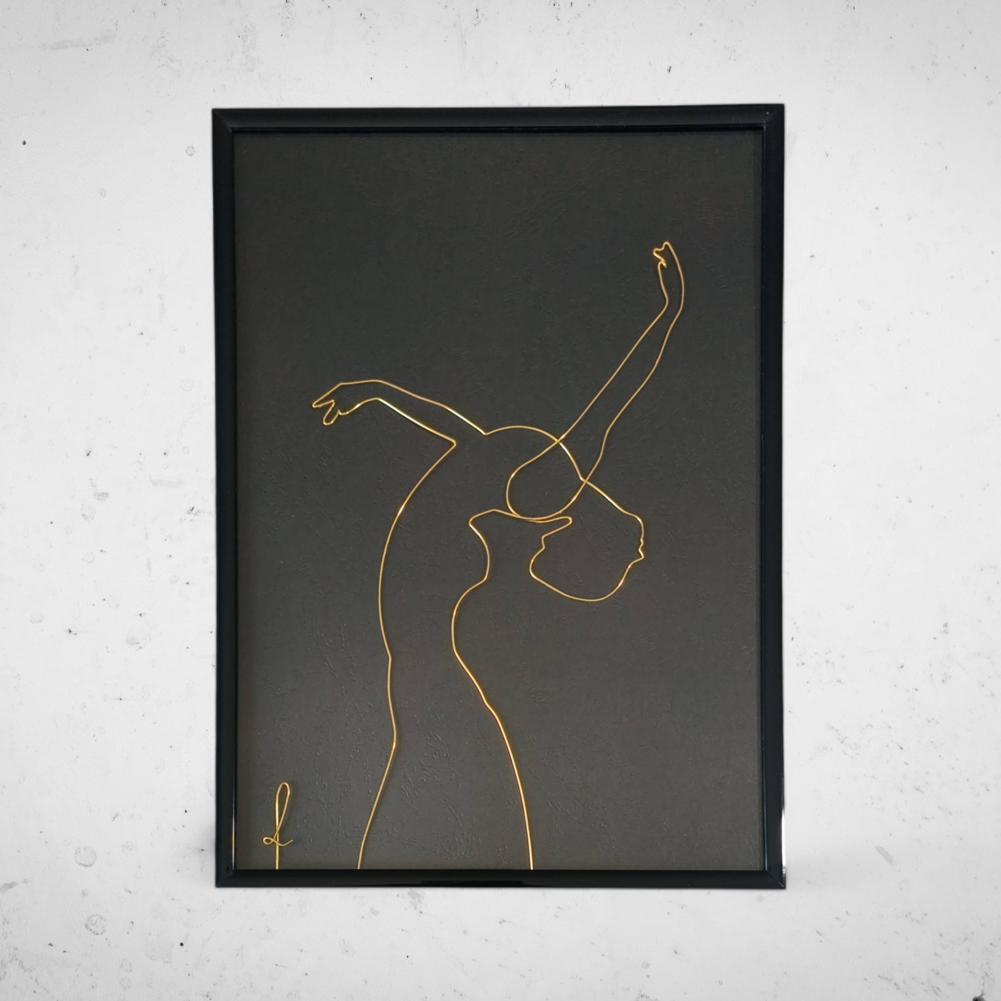 Tablou din sarma Balerina 3