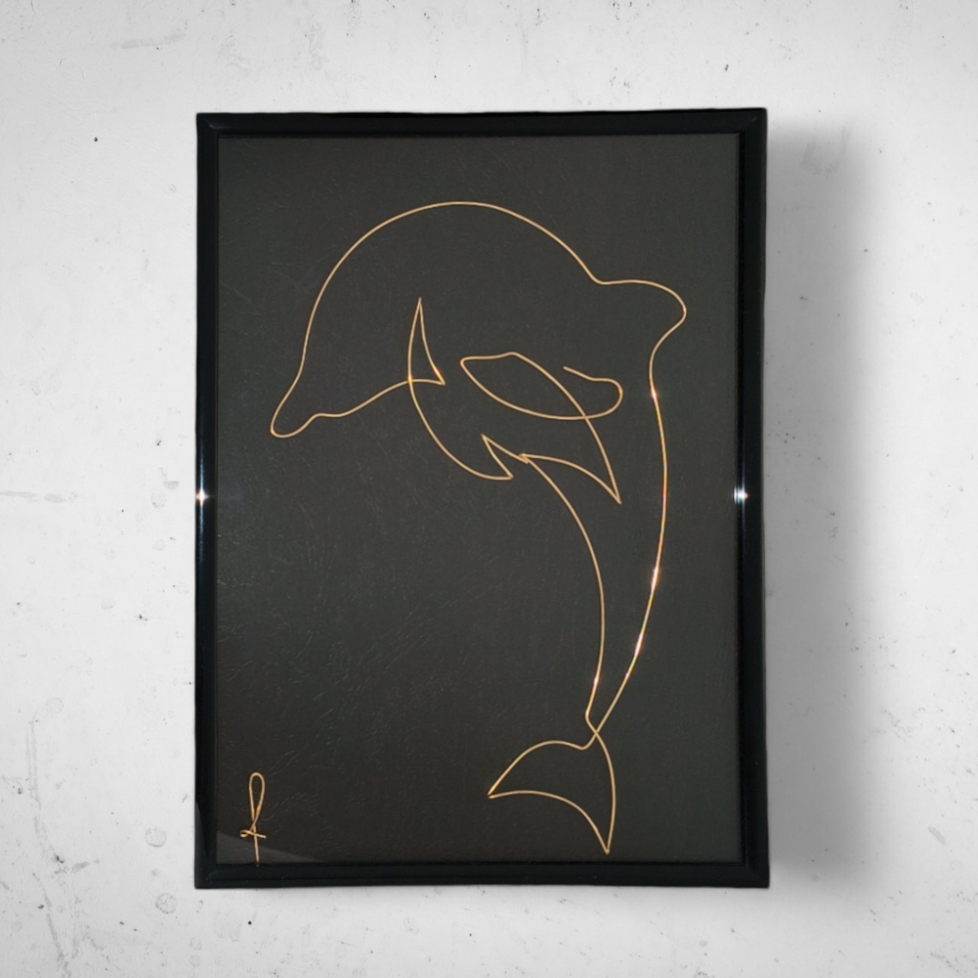 Tablou din sarma Delfin
