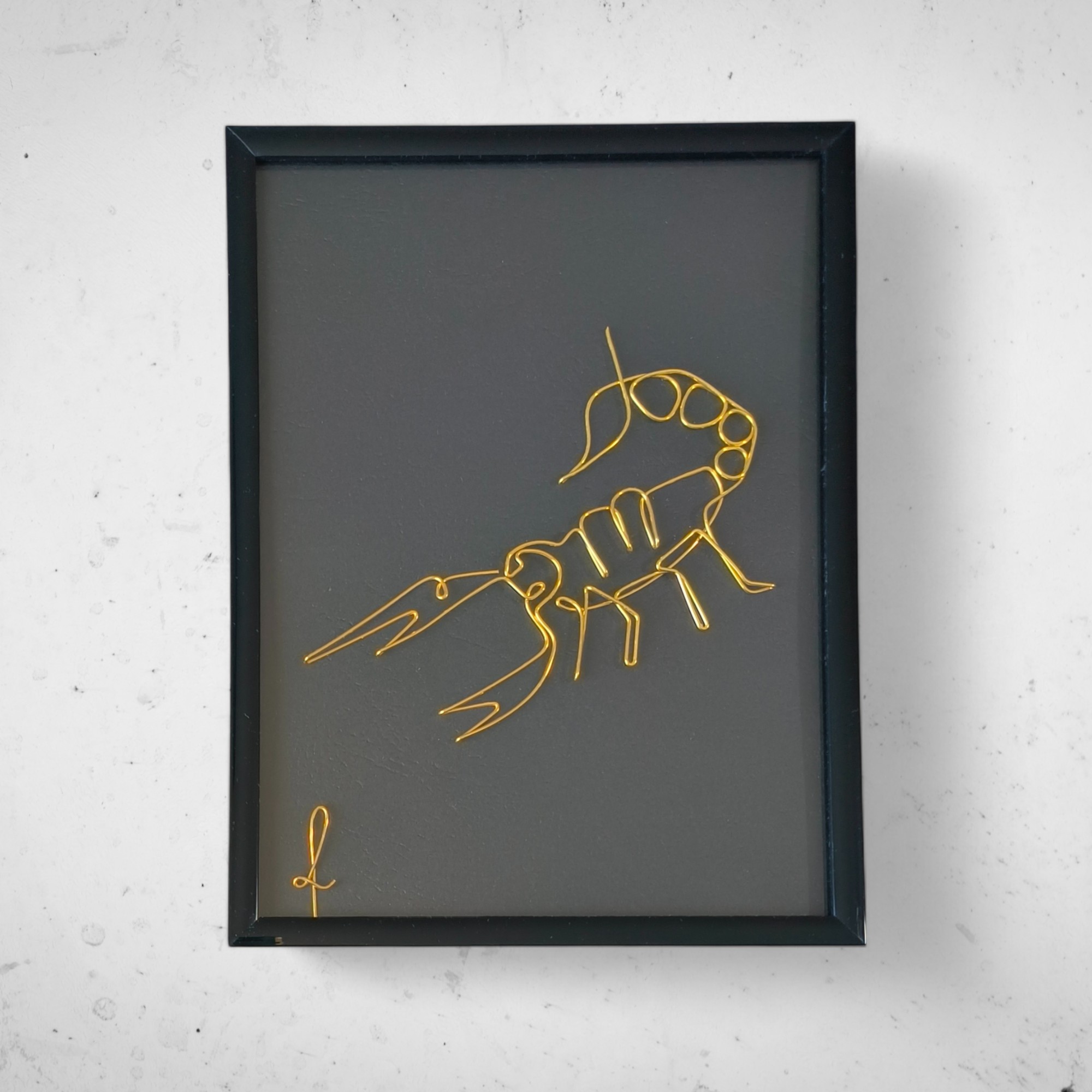 Tablou din sarma Zodie Scorpion 2