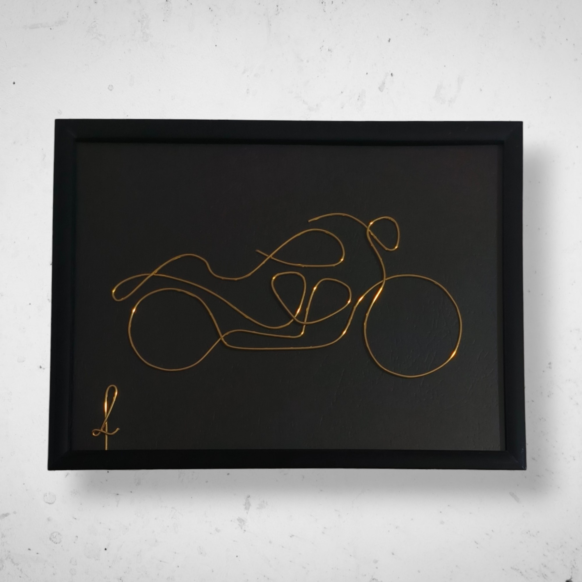 Tablou din sarma Motocicleta 2