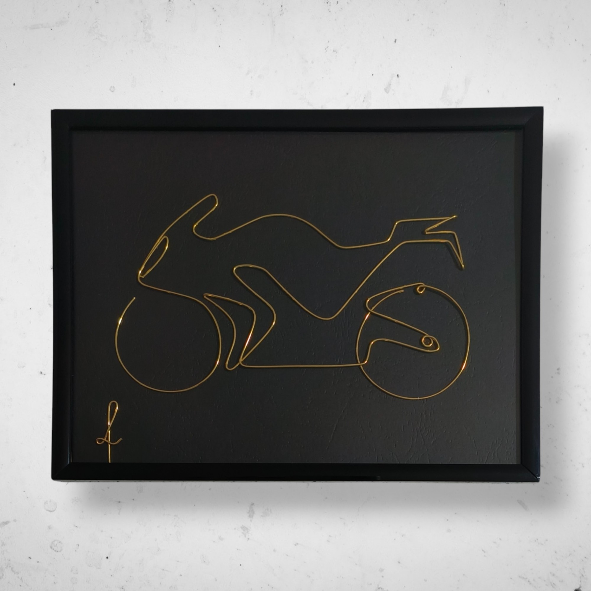 Tablou din sarma Motocicleta 1