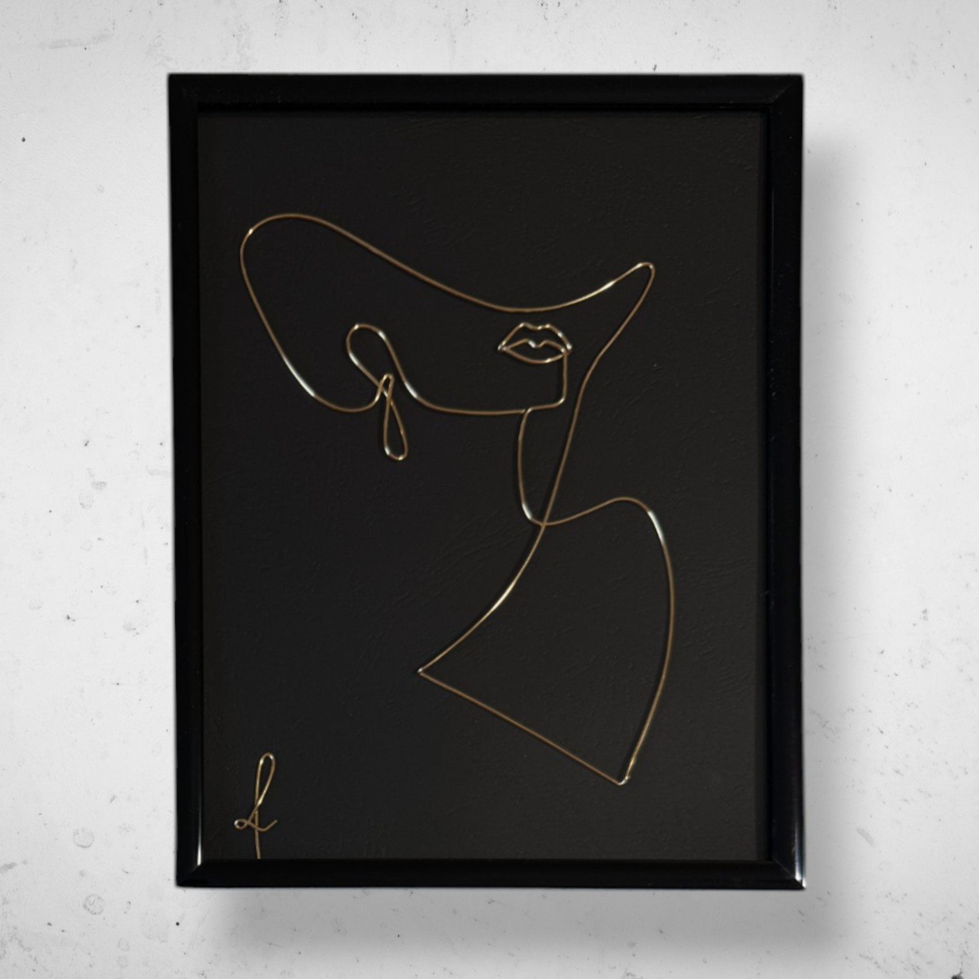 Tablou din sarma Bust Elegant