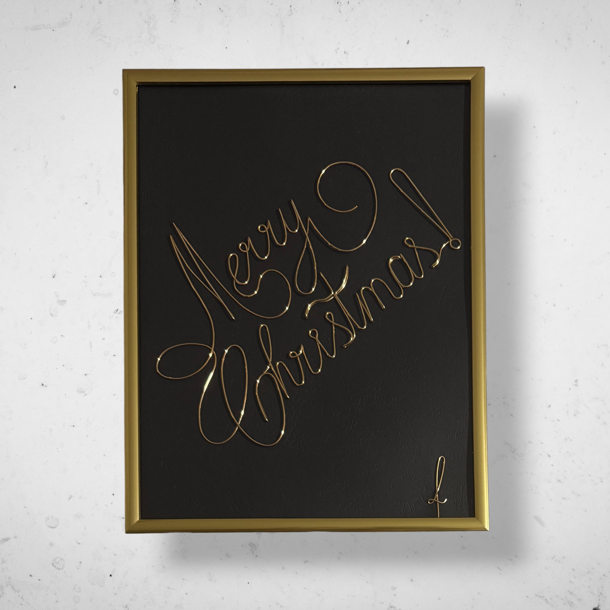 Tablou din sarma Merry Christmas 2