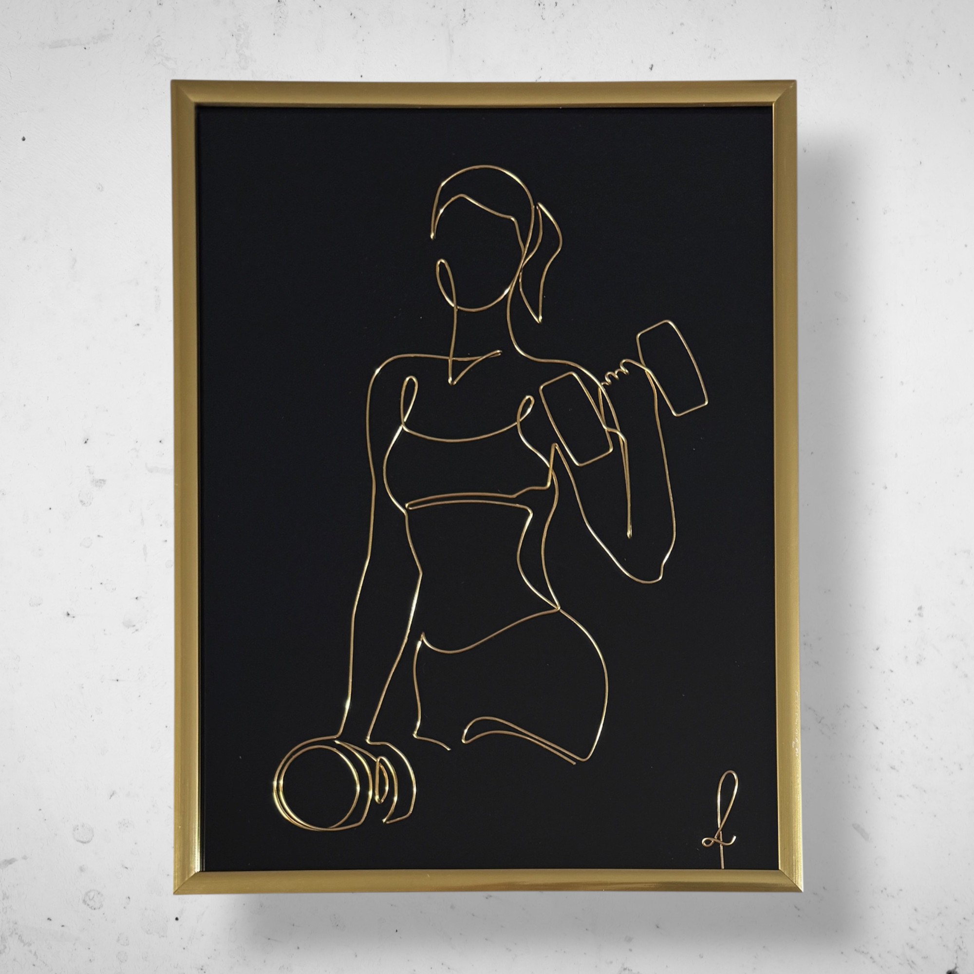 Tablou din sarma Fitness