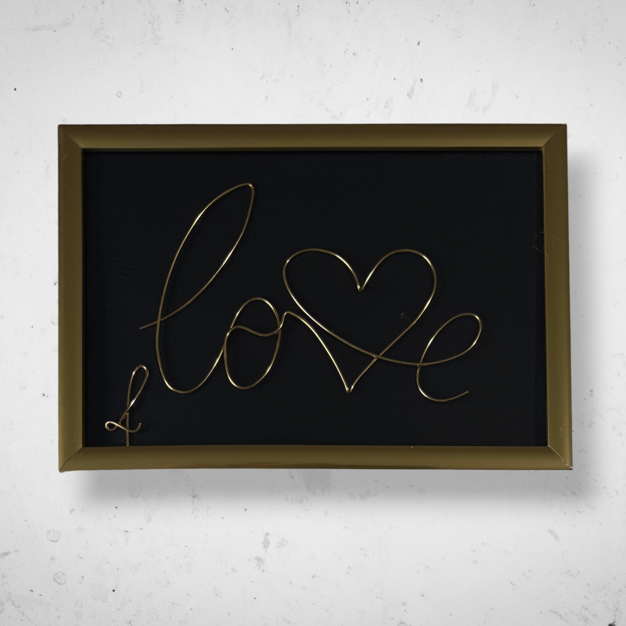 Tablou din sarma Scris Love 8