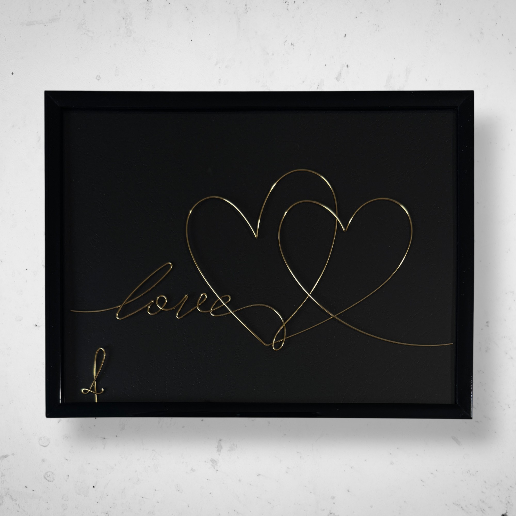 Tablou din sarma Inima Love 9